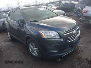 2016 Chevrolet Trax LT with VIN 3GNCJLSB4GL170764, listed as a IAAI auction lot 41467458 with 66,410 mi miles. Bid and sale history available at carsss.com. Image 1.