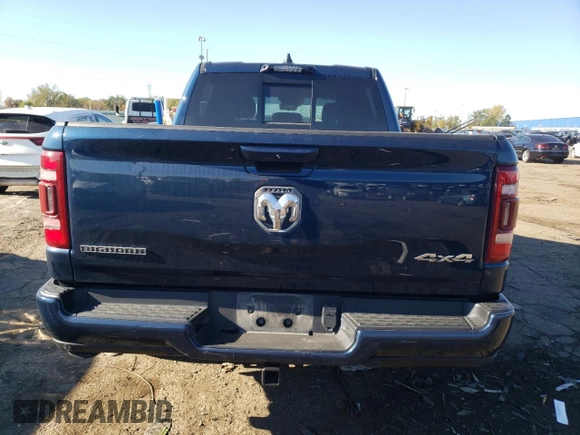 2022 Ram 1500 Big Horn with VIN 1C6RRFFG2NN301360, listed as a Copart auction lot 75982434 with 62,731 mi miles and Clean Title. Bid and sale history available at carsss.com. Image 6.