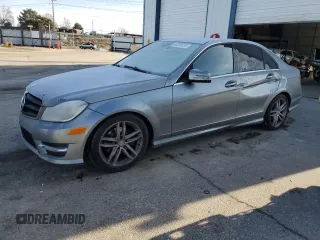 2013 Mercedes-Benz C-Class C 250 Sport with VIN WDDGF4HB3DR258854, listed as a Copart auction lot 46366835 with 108,138 mi miles and Salvage Title. Bid and sale history available at carsss.com. Image 1.