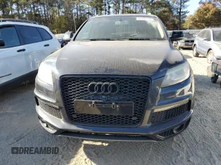2011 Audi Q7 S line with VIN WA1DGAFE2BD003185, listed as a Copart auction lot 79192554 with 164,365 mi miles and Salvage title. Bid and sale history available at DreamBid. Image 5.