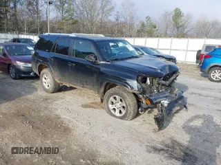 2018 Toyota 4Runner SR5 with VIN JTEBU5JR7J5583318, listed as a IAAI auction lot 41442940 with 100,508 mi miles. Bid and sale history available at carsss.com. Image 1.