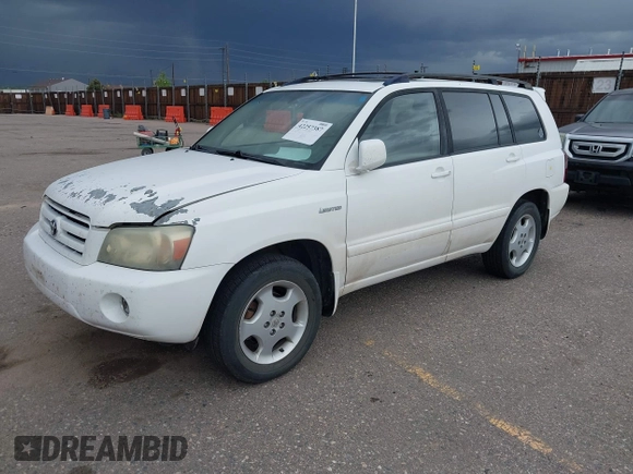 2004 Toyota Highlander z VIN JTEEP21A940017160, wystawiony jako IAAI lot #42257387 z przebiegiem 281 361 mil mil oraz . Historia ofert i sprzedaży dostępna na DreamBid. Obrazek 2.