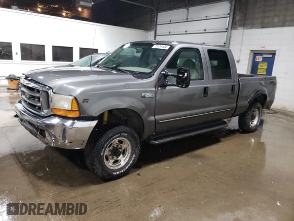 2000 Ford Super Duty F-250 XL with VIN 1FTNW21S9YEC08957, listed as a Copart auction lot 75134404 with 207,060 mi miles and Non Repairable. Bid and sale history available at carsss.com. Image 1.