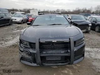 2023 Dodge Charger Police with VIN 2C3CDXKG6PH613514, listed as a Copart auction lot 46024455 with 6,910 mi miles and Salvage Title. Bid and sale history available at carsss.com. Image 5.