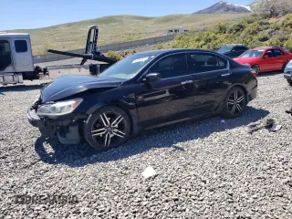 2016 Honda Accord Sport z VIN 1HGCR2F59GA175838, wystawiony jako Copart lot #56034815 z przebiegiem 117 125 mil mil oraz Szkoda całkowita • Salvage title. Historia ofert i sprzedaży dostępna na DreamBid. Obrazek 1.