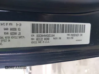 2010 Dodge Caliber SXT with VIN 1B3CB4HAXAD651644, listed as a IAAI auction lot 42173361 with 195,480 mi miles and . Bid and sale history available at DreamBid. Image 9.