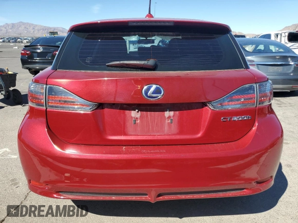 2011 Lexus CT 200h with VIN JTHKD5BH5B2025981, listed as a Copart auction lot 46888965 with 138,482 mi miles and Salvage title. Bid and sale history available at DreamBid. Image 6.