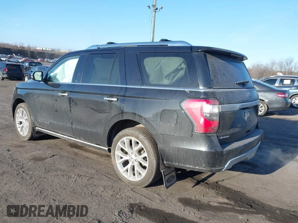 2019 Ford Expedition Platinum with VIN 1FMJU1MT7KEA78408, listed as a IAAI auction lot 41740654 with 62,212 mi miles and . Bid and sale history available at DreamBid. Image 3.