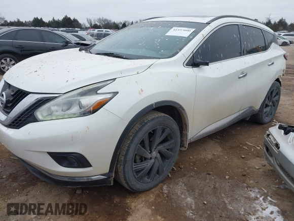 2017 Nissan Murano S with VIN 5N1AZ2MH0HN185795, listed as a IAAI auction lot 41557000 with 182,687 mi miles and . Bid and sale history available at DreamBid. Image 2.