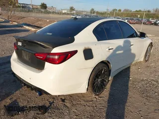 2018 Infiniti Q50 Sport with VIN JN1EV7APXJM362748, listed as a IAAI auction lot 41443052 with 77,897 mi miles and . Bid and sale history available at carsss.com. Image 4.