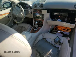 2005 Mercedes-Benz CLK 320 with VIN WDBTK65J55F148952, listed as a Copart auction lot 77080854 with Not Provided miles and Salvage Title. Bid and sale history available at DreamBid. Image 8.