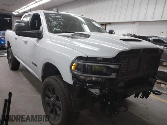 2024 Ram 2500 Laramie with VIN 3C6UR5FJ7RG143466, listed as a IAAI auction lot 41753978 with 9,996 mi miles. Bid and sale history available at carsss.com. Image 1.