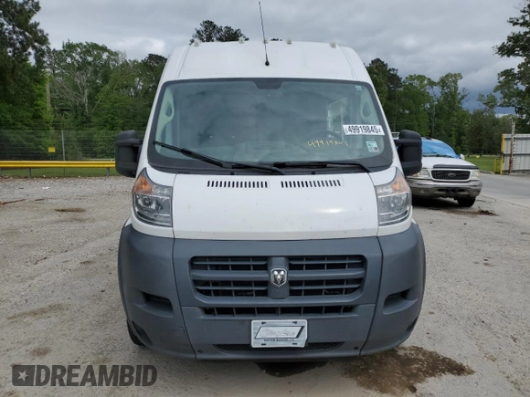 2017 Ram ProMaster Cargo with VIN 3C6TRVCG4HE548313, listed as a Copart auction lot 49919845 with 165,160 mi miles and Salvage Title. Bid and sale history available at DreamBid. Image 5.