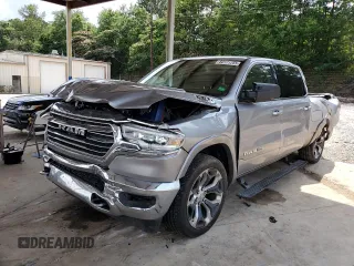 2019 Ram 1500 Longhorn z VIN 1C6SRFKT3KN671409, wystawiony jako Copart lot #60171255 z przebiegiem 70 094 mil mil oraz Szkoda całkowita • Salvage title. Historia ofert i sprzedaży dostępna na DreamBid. Obrazek 1.