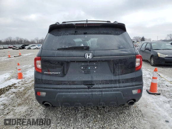 2019 Honda Passport EX-L with VIN 5FNYF7H50KB011921, listed as a Copart auction lot 75935324 with Not Provided miles and Salvage Title. Bid and sale history available at carsss.com. Image 6.