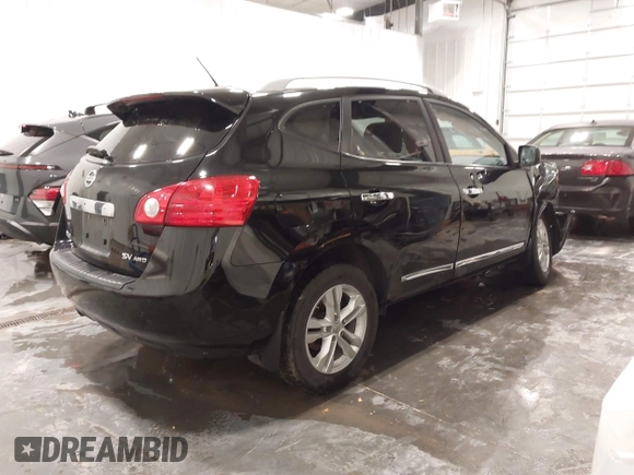 2013 Nissan Rogue S with VIN JN8AS5MV1DW135156, listed as a IAAI auction lot 41946360 with 122,952 mi miles and . Bid and sale history available at DreamBid. Image 4.