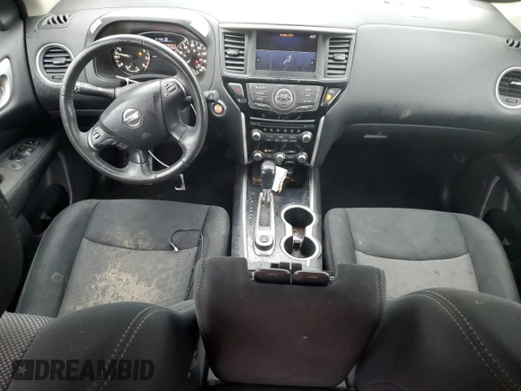 2017 Nissan Pathfinder SV with VIN 5N1DR2MM3HC614854, listed as a Copart auction lot 44518815 with 132,454 mi miles and Salvage title. Bid and sale history available at DreamBid. Image 8.