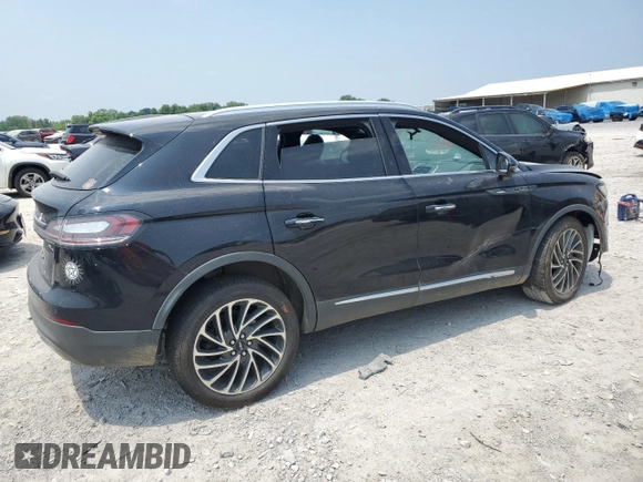 2020 Lincoln Nautilus Reserve with VIN 2LMPJ8K91LBL21702, listed as a Copart auction lot 59374895 with Not provided miles and Salvage title. Bid and sale history available at DreamBid. Image 3.