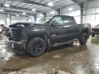 2017 Chevrolet Silverado 1500 LTZ with VIN 3GCUKSEC5HG500639, listed as a Copart auction lot 44865935 with 107,047 mi miles and Salvage Title. Bid and sale history available at carsss.com. Image 1.