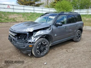 2021 Ford Bronco Sport Outer Banks z VIN 3FMCR9C6XMRA57055, wystawiony jako Copart lot #55247395 z przebiegiem 45 843 mil mil oraz Szkoda całkowita • Salvage title. Historia ofert i sprzedaży dostępna na DreamBid. Obrazek 1.