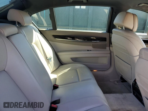 2013 BMW 7 Series 750Li with VIN WBAYE8C53DD132823, listed as a Copart auction lot 46090795 with 199,977 mi miles and Salvage title. Bid and sale history available at DreamBid. Image 10.