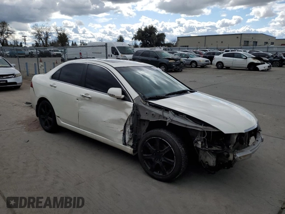 2005 Acura TSX with VIN JH4CL96905C006688, listed as a Copart auction lot 48003285 with 202,133 mi miles and Salvage title. Bid and sale history available at DreamBid. Image 4.