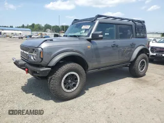 2023 Ford Bronco with VIN 1FMEE5DP0PLA94154, listed as a Copart auction lot 62035445 with 47,559 mi miles and Salvage title. Bid and sale history available at DreamBid. Image 1.