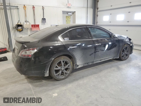 2013 Nissan Maxima SV with VIN 1N4AA5AP2DC813053, listed as a Copart auction lot 57273665 with 106,436 mi miles and Salvage title. Bid and sale history available at DreamBid. Image 3.