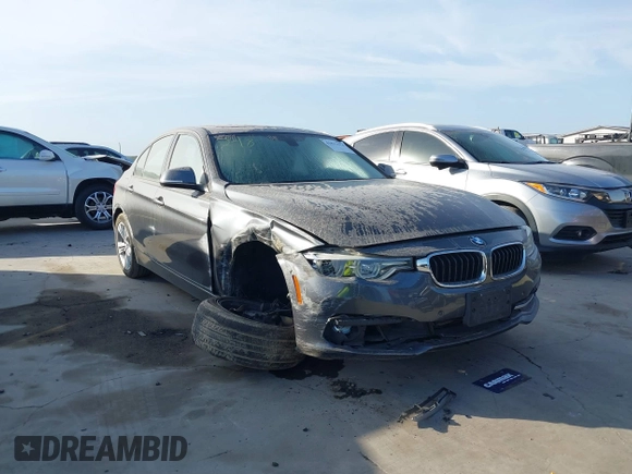 2016 BMW 3 Series 328i with VIN WBA8E9G56GNT82443, listed as a IAAI auction lot 41812424 with 56,965 mi miles. Bid and sale history available at carsss.com. Image 1.