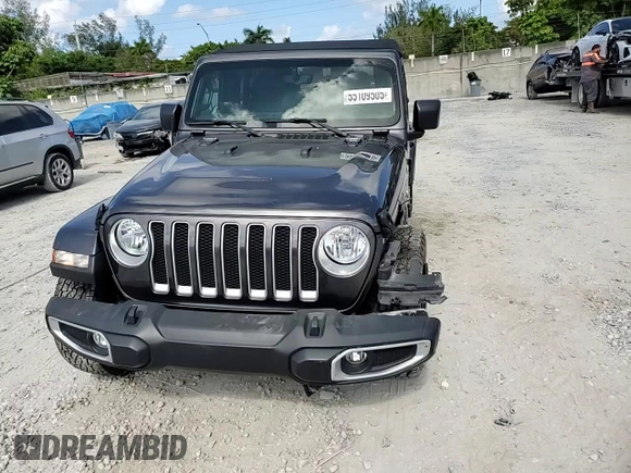 2021 Jeep Wrangler Unlimited Sahara с VIN 1C4HJXEN9MW574788, выставлен на аукционе Copart как лот 55109505 с пробегом 21 974 миль миль и Списание • Salvage title. История ставок и продаж доступна на DreamBid. Изображение 13.