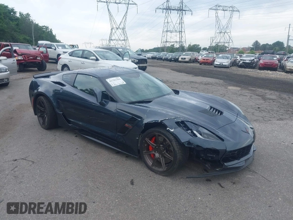 2019 Chevrolet Corvette Grand Sport 2LT with VIN 1G1YY2D7XK5117033, listed as a IAAI auction lot 42702384 with 11,994 mi miles and . Bid and sale history available at DreamBid. Image 1.