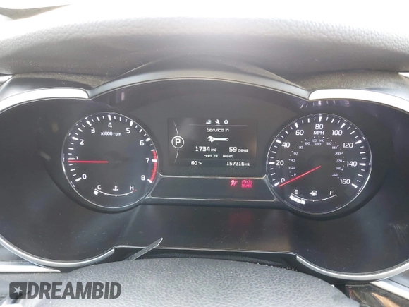 2015 Kia Optima SX Turbo with VIN 5XXGR4A65FG488237, listed as a IAAI auction lot 41978359 with 157,216 mi miles and . Bid and sale history available at DreamBid. Image 7.
