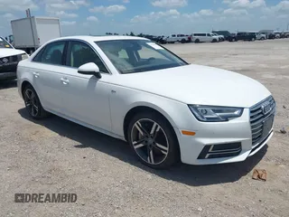 2018 Audi A4 Premium Plus with VIN WAUENAF45JN007602, listed as a IAAI auction lot 42548602 with 54,443 mi miles and . Bid and sale history available at DreamBid. Image 1.