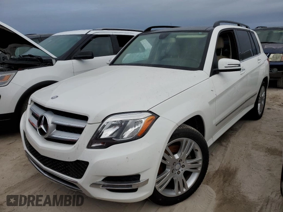 2015 Mercedes-Benz GLK 250 with VIN WDCGG0EB5FG363506, listed as a Copart auction lot 76574344 with Not Provided miles and Salvage Title. Bid and sale history available at DreamBid. Image 1.