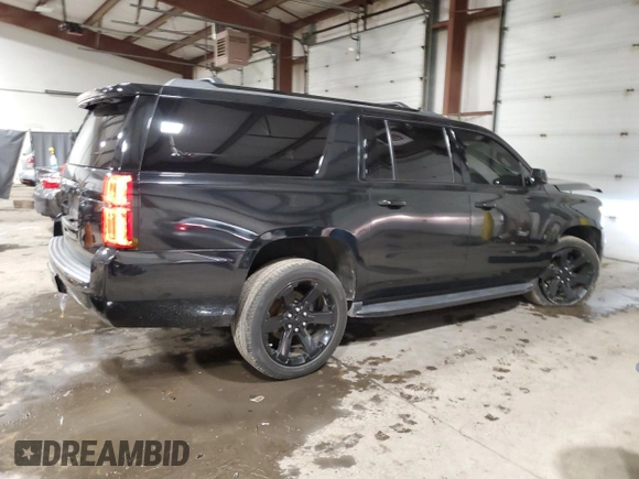2019 Chevrolet Suburban Premier with VIN 1GNSKJKC7KR140553, listed as a Copart auction lot 83027274 with 89,835 mi miles and Salvage Title. Bid and sale history available at DreamBid. Image 3.