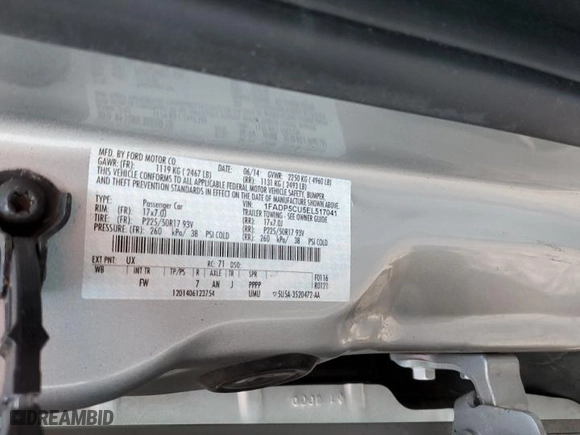 2014 Ford C-Max Energi SEL with VIN 1FADP5CU5EL517041, listed as a Copart auction lot 46304375 with 78,309 mi miles and Salvage Title. Bid and sale history available at carsss.com. Image 13.