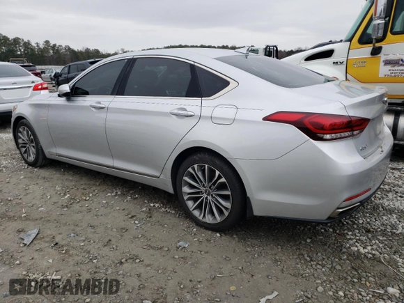 2017 Genesis G80 3.8L with VIN KMHGN4JE4HU172064, listed as a Copart auction lot 81132543 with 126,750 mi miles and Salvage Title. Bid and sale history available at carsss.com. Image 2.