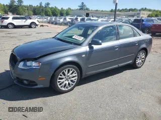2008 Audi A4 2.0T with VIN WAUAF78E78A144093, listed as a Copart auction lot 56767025 with 114,219 mi miles and Salvage title. Bid and sale history available at DreamBid. Image 1.