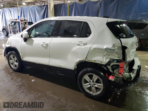 2021 Chevrolet Trax LS with VIN KL7CJNSB2MB350890, listed as a Copart auction lot 45846155 with 105,428 mi miles and Non Repairable. Bid and sale history available at carsss.com. Image 2.