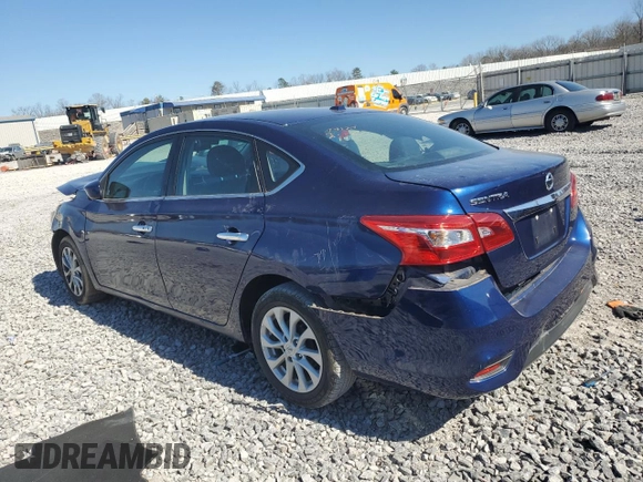 2019 Nissan Sentra SV with VIN 3N1AB7AP8KY413606, listed as a Copart auction lot 46512725 with 75,669 mi miles and Salvage Title. Bid and sale history available at DreamBid. Image 2.