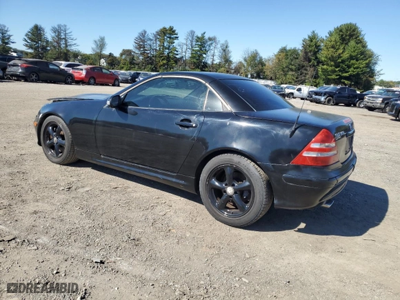 2003 Mercedes-Benz SLK-Class 3.2L with VIN WDBKK65F43F287801, listed as a Copart auction lot 75333444 with 166,541 mi miles and Salvage Title. Bid and sale history available at carsss.com. Image 2.