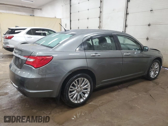 2012 Chrysler 200 Limited with VIN 1C3CCBCBXCN175834, listed as a Copart auction lot 46808885 with 105,712 mi miles and Salvage Title. Bid and sale history available at carsss.com. Image 3.
