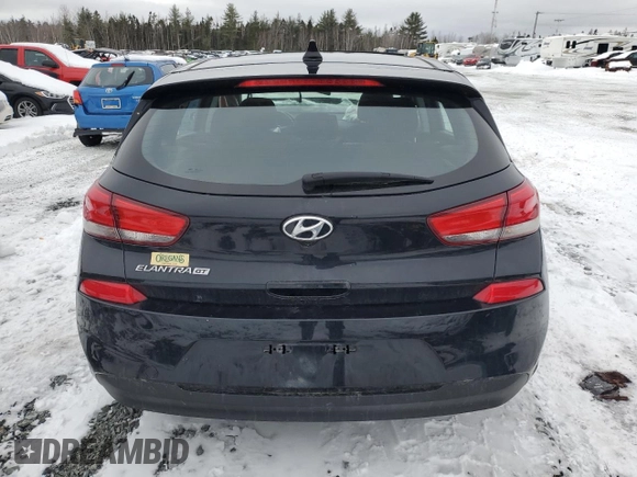 2019 Hyundai Elantra GT with VIN KMHH35LE0KU108754, listed as a Copart auction lot 40777984 with 0 mi miles and Salvage Title. Bid and sale history available at carsss.com. Image 6.