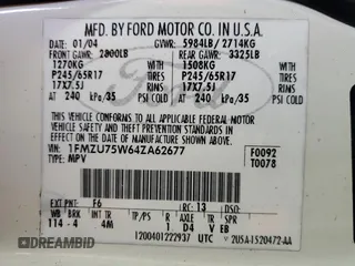 2004 Ford Explorer Limited z VIN 1FMZU75W64ZA62677, wystawiony jako Copart lot #89405465 z przebiegiem 187 875 mil mil oraz Szkoda całkowita • Salvage title. Historia ofert i sprzedaży dostępna na DreamBid. Obrazek 13.