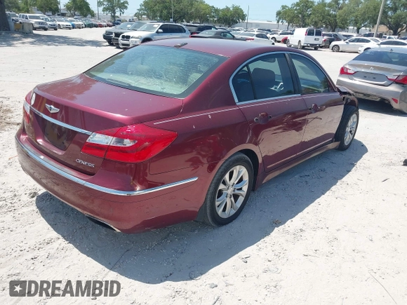 2012 Hyundai Genesis 3.8L z VIN KMHGC4DD3CU188404, wystawiony jako IAAI lot #42122555 z przebiegiem 187 917 mil mil oraz . Historia ofert i sprzedaży dostępna na DreamBid. Obrazek 4.