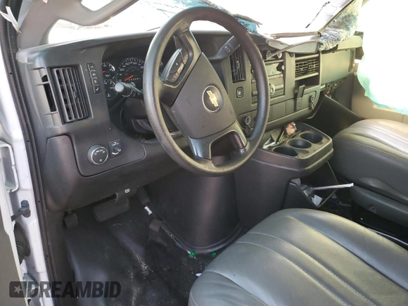 2016 Chevrolet Express Cargo with VIN 1GCWGAFF1G1124774, listed as a Copart auction lot 83574214 with 270,050 mi miles and Salvage title. Bid and sale history available at DreamBid. Image 8.