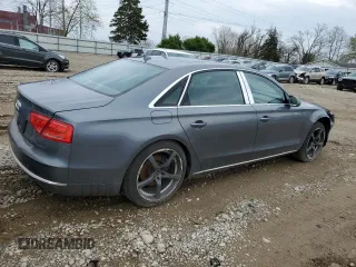 2014 Audi A8 3.0T with VIN WAURGAFDXEN009752, listed as a Copart auction lot 54541165 with 118,687 mi miles and Clean Title. Bid and sale history available at DreamBid. Image 3.