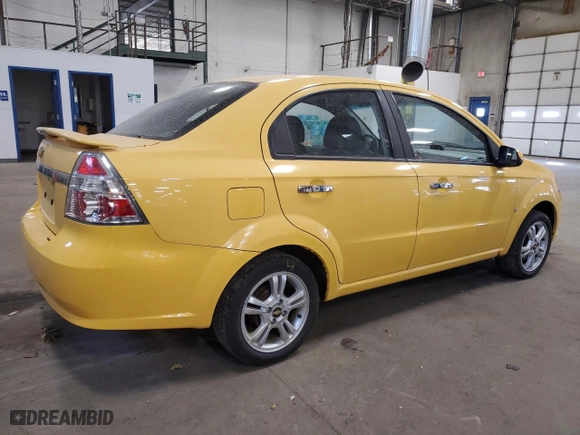 2009 Chevrolet Aveo LT w/2LT with VIN KL1TG56E19B303435, listed as a Copart auction lot 76825944 with 163,297 mi miles and Salvage Title. Bid and sale history available at carsss.com. Image 3.
