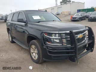 2017 Chevrolet Tahoe Commercial with VIN 1GNLCDEC8HR304853, listed as a IAAI auction lot 41924731 with 175,577 mi miles. Bid and sale history available at carsss.com. Image 1.