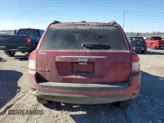 2016 Jeep Compass Sport with VIN 1C4NJDBB0GD753006, listed as a Copart auction lot 42496815 with 128,320 mi miles and Salvage Title. Bid and sale history available at carsss.com. Image 6.